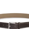 Italian leather belt with logo-engraved pin buckle Italian leather belt with logo-engraved pin buckle