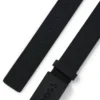 Italian leather belt with logo plaque buckle Italian leather belt with logo plaque buckle