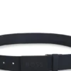 Italian leather belt with logo plaque buckle Italian leather belt with logo plaque buckle