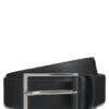 Italian-leather belt with printed texture