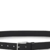 Italian-leather belt with red stitching