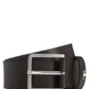 Italian-leather belt with signature-stripe keeper Italian-leather belt with signature-stripe keeper