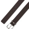 Italian-leather belt with signature-stripe keeper Italian-leather belt with signature-stripe keeper