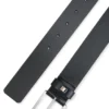 Italian-leather belt with signature-stripe keeper Italian-leather belt with signature-stripe keeper