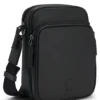 Italian-leather reporter bag with Double B monogram