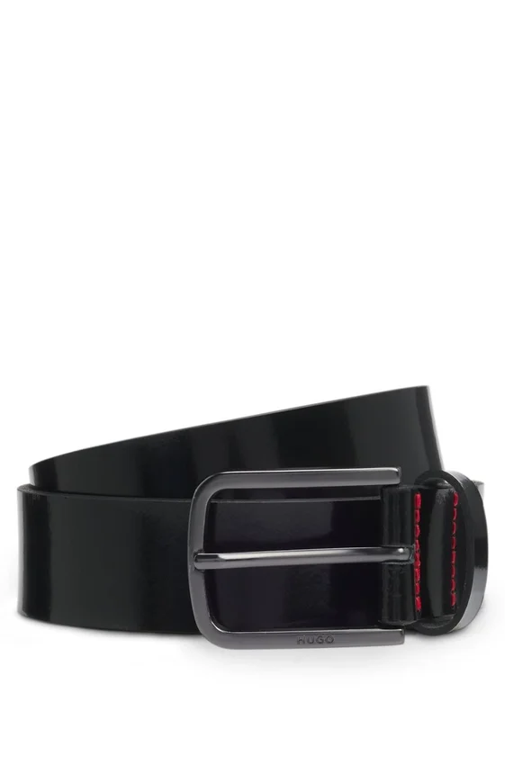Italian-made belt in brush-off leather Italian-made belt in brush-off leather