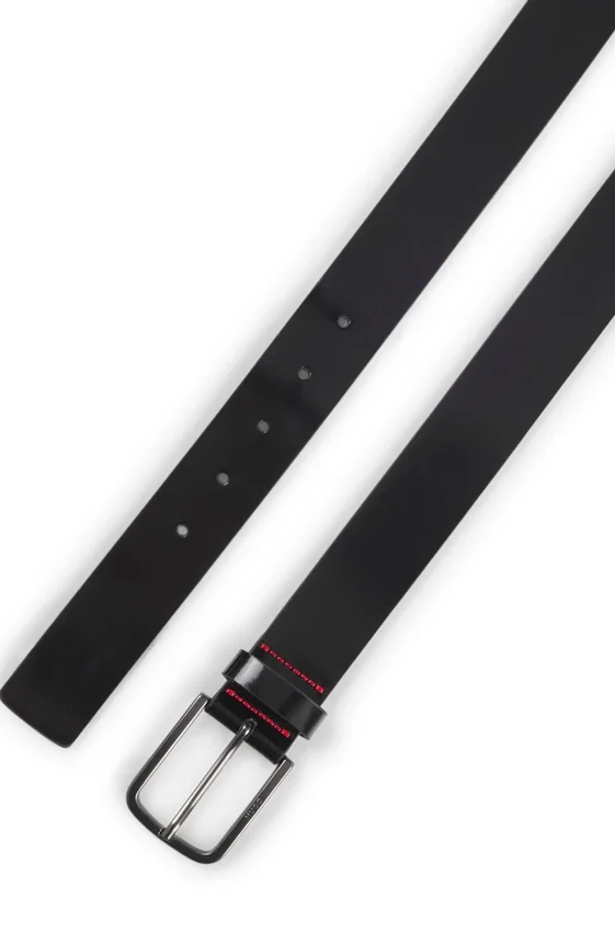 Italian-made belt in brush-off leather Italian-made belt in brush-off leather