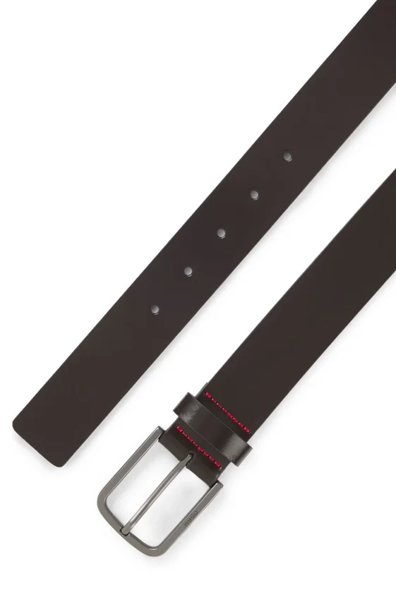 Italian-made belt in brush-off leather Italian-made belt in brush-off leather