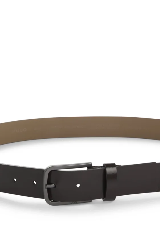 Italian-made belt in brush-off leather Italian-made belt in brush-off leather