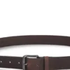 Italian-made belt in buffalo leather with logo buckle