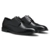 Italian-made Derby shoes in leather with cap toe