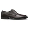 Italian-made Derby shoes in leather with cap toe