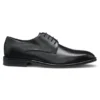 Italian-made Derby shoes in leather with cap toe