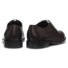 Italian-made Derby shoes in leather with cap toe