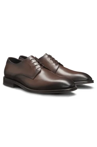 Italian-made leather Derby shoes