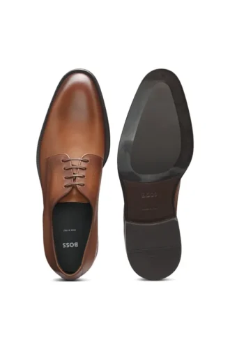 Italian-made leather Derby shoes