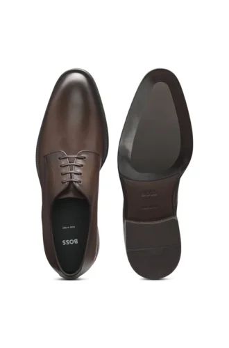 Italian-made leather Derby shoes