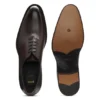 Italian-made Oxford shoes in burnished leather