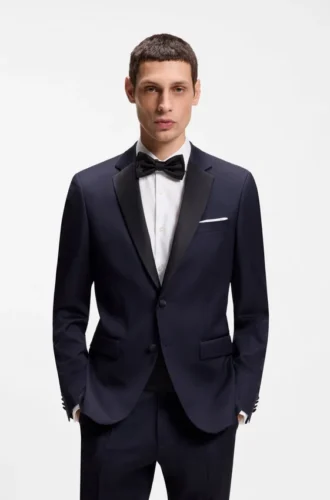Italian-made pocket square in easy-iron cotton