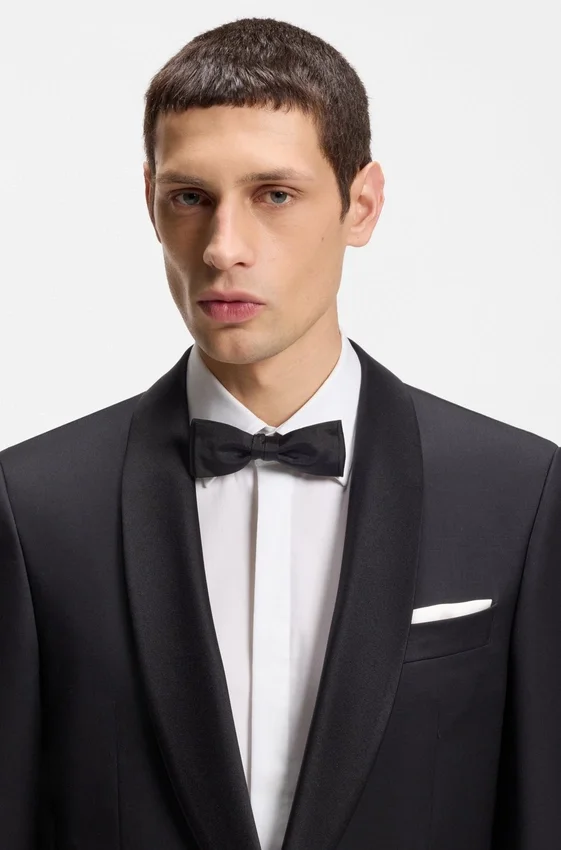 Italian-made silk-jacquard bow tie Italian-made silk-jacquard bow tie