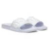 Italian-made slides with large logo detail Italian-made slides with large logo detail
