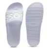 Italian-made slides with large logo detail Italian-made slides with large logo detail