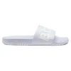 Italian-made slides with large logo detail Italian-made slides with large logo detail
