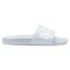 Italian-made slides with large logo detail Italian-made slides with large logo detail