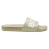 Italian-made slides with large logo detail Italian-made slides with large logo detail