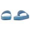 Italian-made slides with large logo detail Italian-made slides with large logo detail