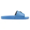 Italian-made slides with stacked-logo uppers