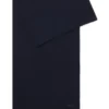 Italian-made wool scarf with logo patch Italian-made wool scarf with logo patch