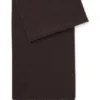 Italian-made wool scarf with logo patch Italian-made wool scarf with logo patch