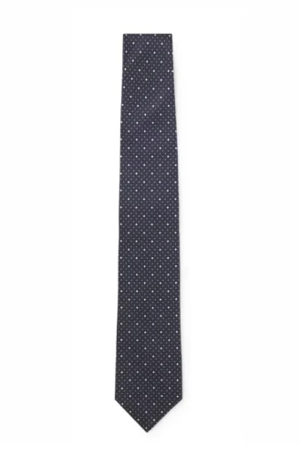 Italian-silk tie with jacquard pattern