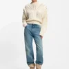 Italian-yarn sweater with structured knit