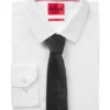 Jacquard-logo tie in silk