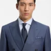 Jacquard-monogram tie in silk