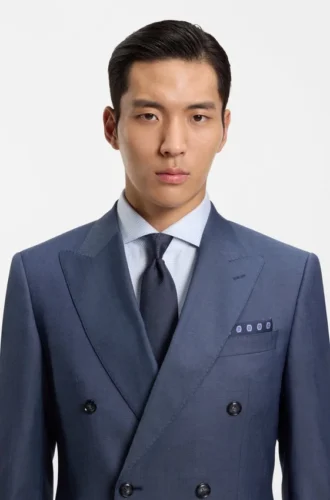 Jacquard-monogram tie in silk