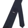 Jacquard-monogram tie in silk