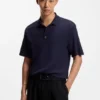 Jacquard-pattern polo shirt in a relaxed fit Jacquard-pattern polo shirt in a relaxed fit