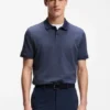 Jacquard-pattern polo shirt in cotton Jacquard-pattern polo shirt in cotton