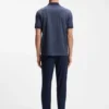 Jacquard-pattern polo shirt in cotton Jacquard-pattern polo shirt in cotton