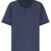 Jacquard-pattern polo shirt in cotton Jacquard-pattern polo shirt in cotton