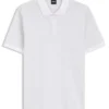 Jacquard-pattern polo shirt in cotton Jacquard-pattern polo shirt in cotton