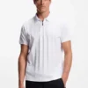 Jacquard-pattern polo shirt in mercerised cotton Jacquard-pattern polo shirt in mercerised cotton