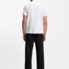 Jacquard-pattern polo shirt in mercerised cotton Jacquard-pattern polo shirt in mercerised cotton