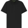 Jacquard-pattern polo shirt in mercerised cotton Jacquard-pattern polo shirt in mercerised cotton