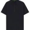 Jacquard-pattern polo shirt in mercerised cotton Jacquard-pattern polo shirt in mercerised cotton