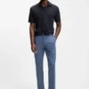 Jacquard-pattern polo shirt with Johnny collar