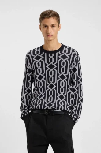 Jacquard-pattern sweater in a regular fit